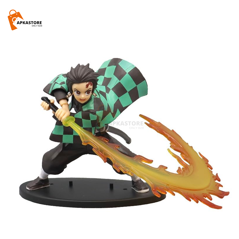 Tanjiro Kamado Fire Sword Action Figure 16cm - Apkastore Wholesaler