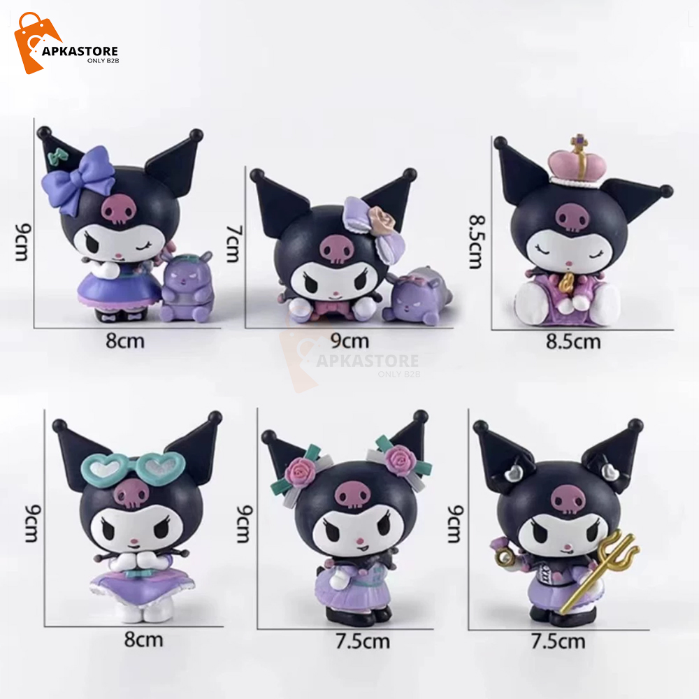 Kuromi まとめ売り Kuromi-trident-6pcs-set.jpg