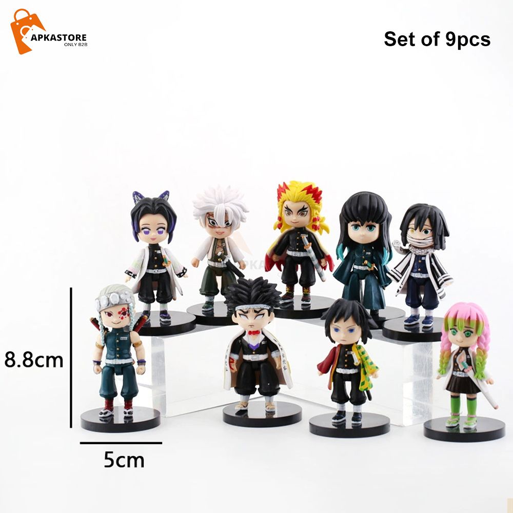 Demon Slayer 9pcs set 8.5cm Height – Apkastore Wholesaler