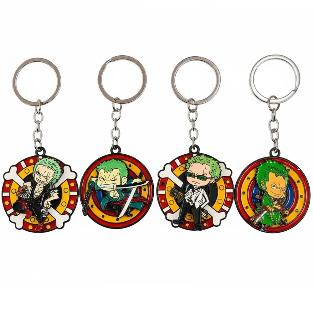 Roronoa Zoro Metal Rotating Keychain (Pack of 10) 45/- Per Piece